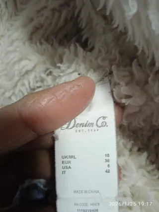 Cazadora vaquera Denim Co. con borrego