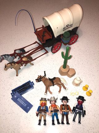 Playmobil Oeste: Caravana y Guarida Bandidos