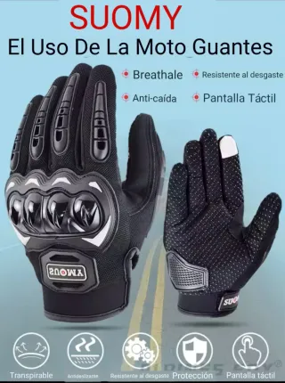 Guantes Moto Verano Unisex [NUEVOS] Talla L Negros