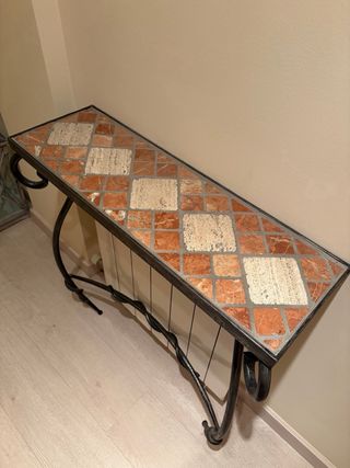 Recibidor y espejo de entrada