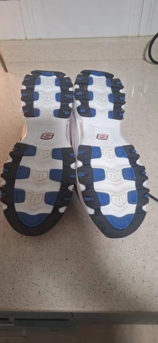 Skechers D'Lites Mujer Negro Rosa