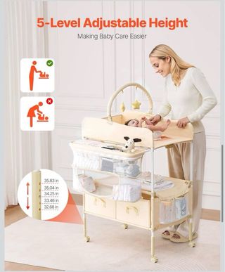 Cambiador plegable para bebés