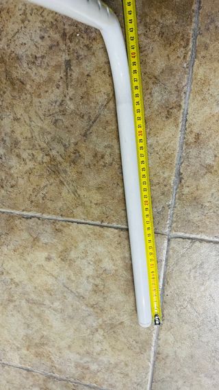 Mesa auxiliar plegable blanca