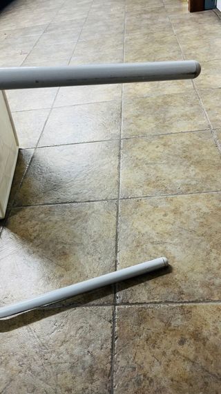 Mesa auxiliar plegable blanca