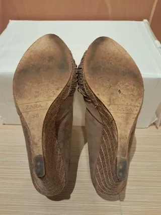 Sandalias cuña Zara Talla 38