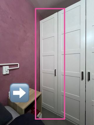 Armario PAX IKEA Módulo lateral blanco