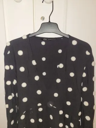 Vestido Zara Mujer Talla XL Lunares