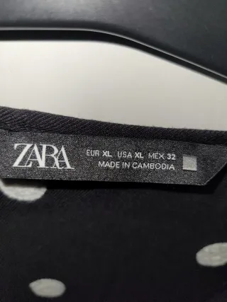 Vestido Zara Mujer Talla XL Lunares