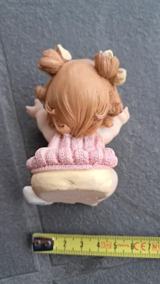 Lotto 5 decorazioni: angioletti, gatti, topolino