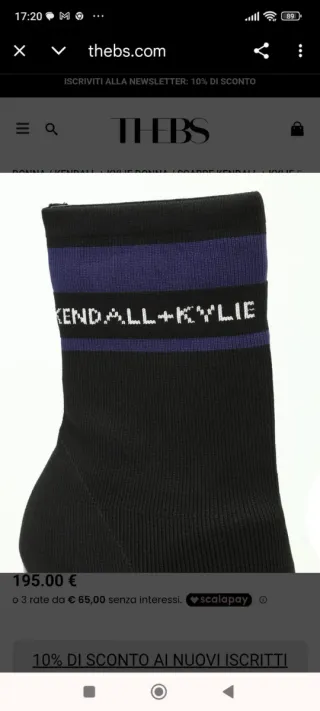 Stivaletti Kendall + Kylie Sock Boots Neri(nuovi)