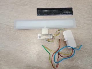 Lámpara LED Baño Cristal Metal