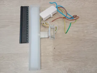 Lámpara LED Baño Cristal Metal