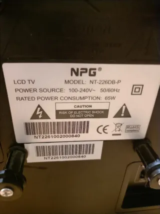Televisión NPG con DVD integrado