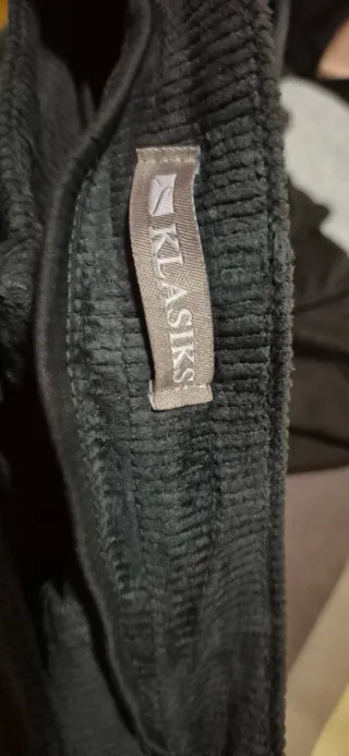 Pantalón corduroy azul mujer