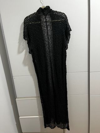 Cárdigan largo Red Negro - Estilo Boho / Playa