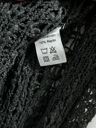 Cárdigan largo Red Negro - Estilo Boho / Playa