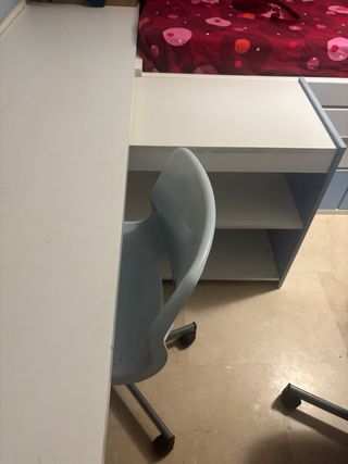 Dormitorio Juvenil Blanco y Azul