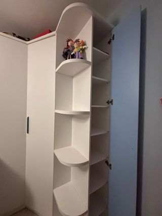 Dormitorio Juvenil Blanco y Azul