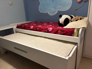 Dormitorio Juvenil Blanco y Azul