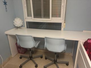 Dormitorio Juvenil Blanco y Azul