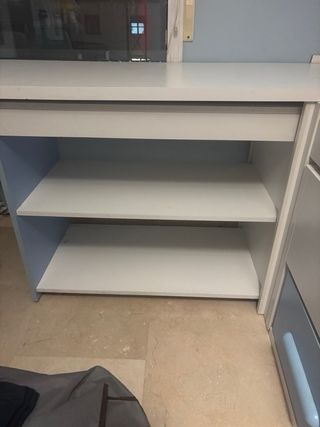 Dormitorio Juvenil Blanco y Azul