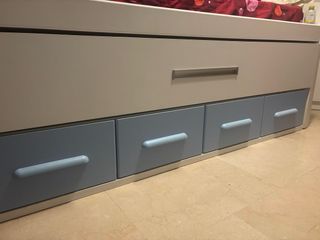 Dormitorio Juvenil Blanco y Azul