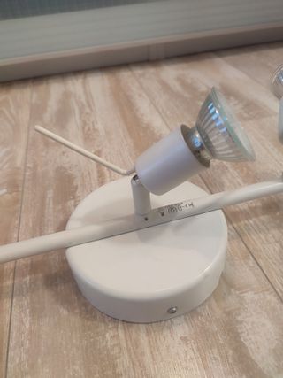 Lámpara de techo 3 focos blanca