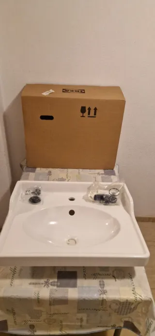 Lavabo IKEA RUTSJÖN blanco 62x49 NUEVO