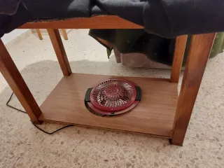 Mesa Camilla Rectangular Cristal y Tarima