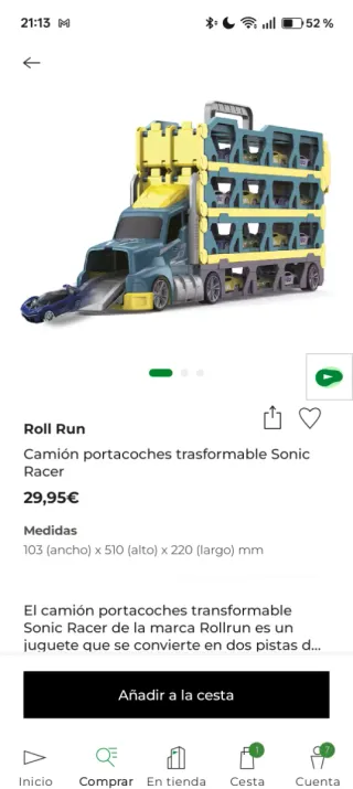 Camión porta coches SIN ESTRENAR