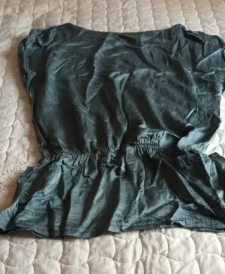 Blusa gris azulado Talla L