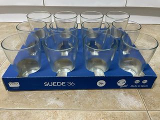 Vasos Cristales Apilables y Transparentes 36cl