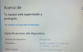 Portátil ASUS i3 4GB RAM 320GB + Cargador