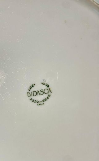 PLATOS DE PORCELANA BIDASOA.