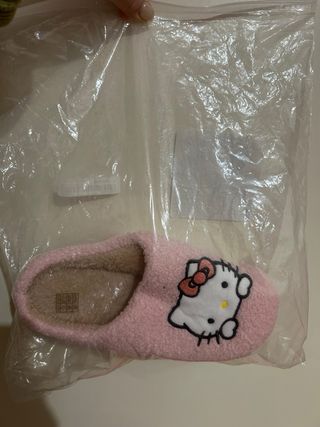 Ciabatte Hello Kitty rosa e beige