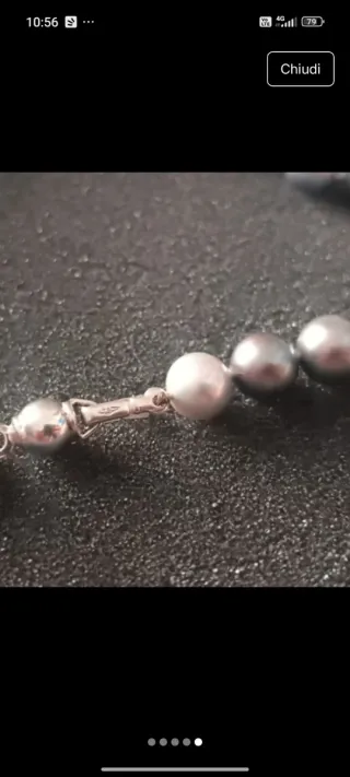 Collana perle chiusura oro 18k