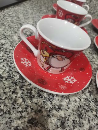 Tazas de café navideñas