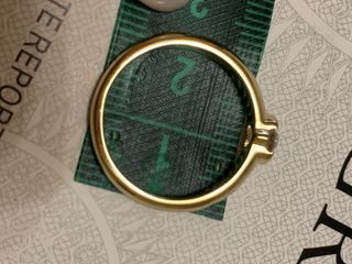 Anello solitario in oro misura 19