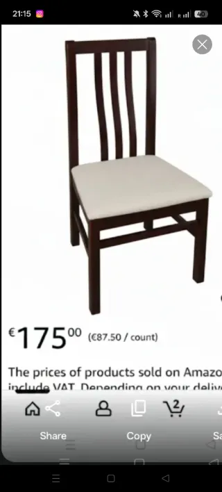 4x1 Sillas Madera haya