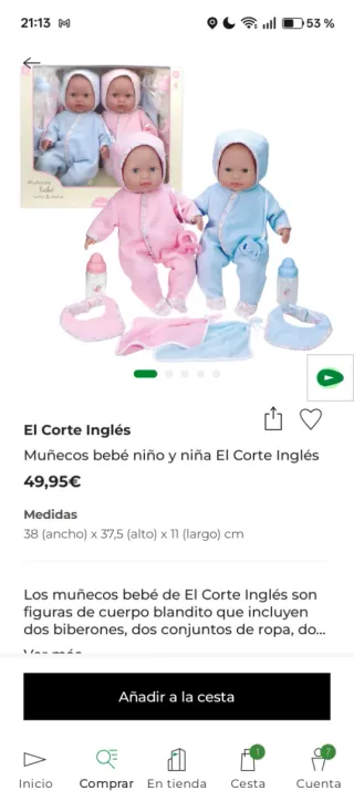 Muñecos bebé niño y niña con accesorios