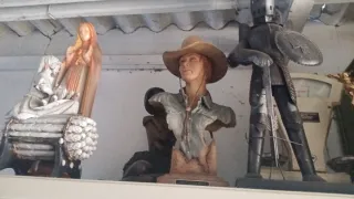 Statua cowboy in resina