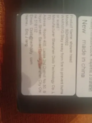 Alcachofa Ducha Ankway Metal/Plástico Gris