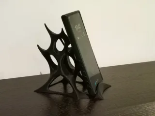 Suporte telemóvel orgânico preto