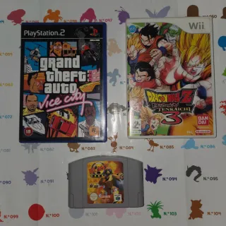 Lote Videojuegos para abel PS2, Wii, N64