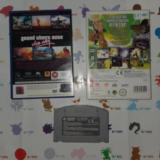 Lote Videojuegos para abel PS2, Wii, N64