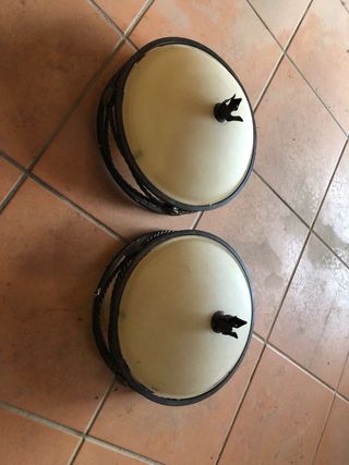 Lámparas rústicas de metal y cristal