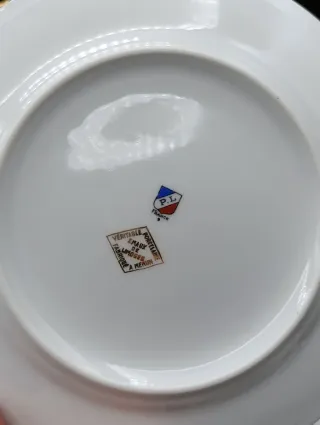 Set 6 Platos Porcelana Limoges Caza