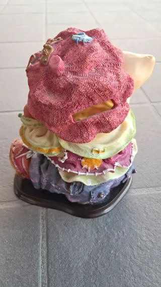 Salvadanaio maialino resina decorativo