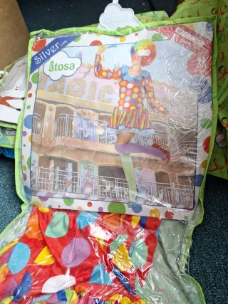 Disfraz Payaso Mujer Talla XS-S Atosa