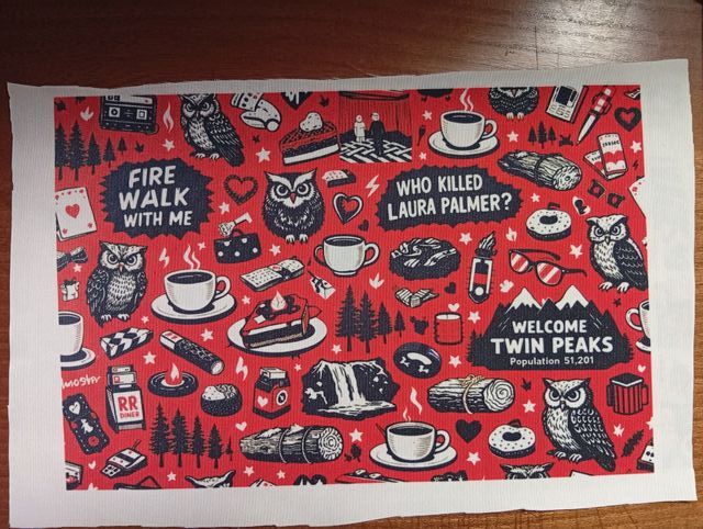 4 Telas Twin Peaks para manualidades